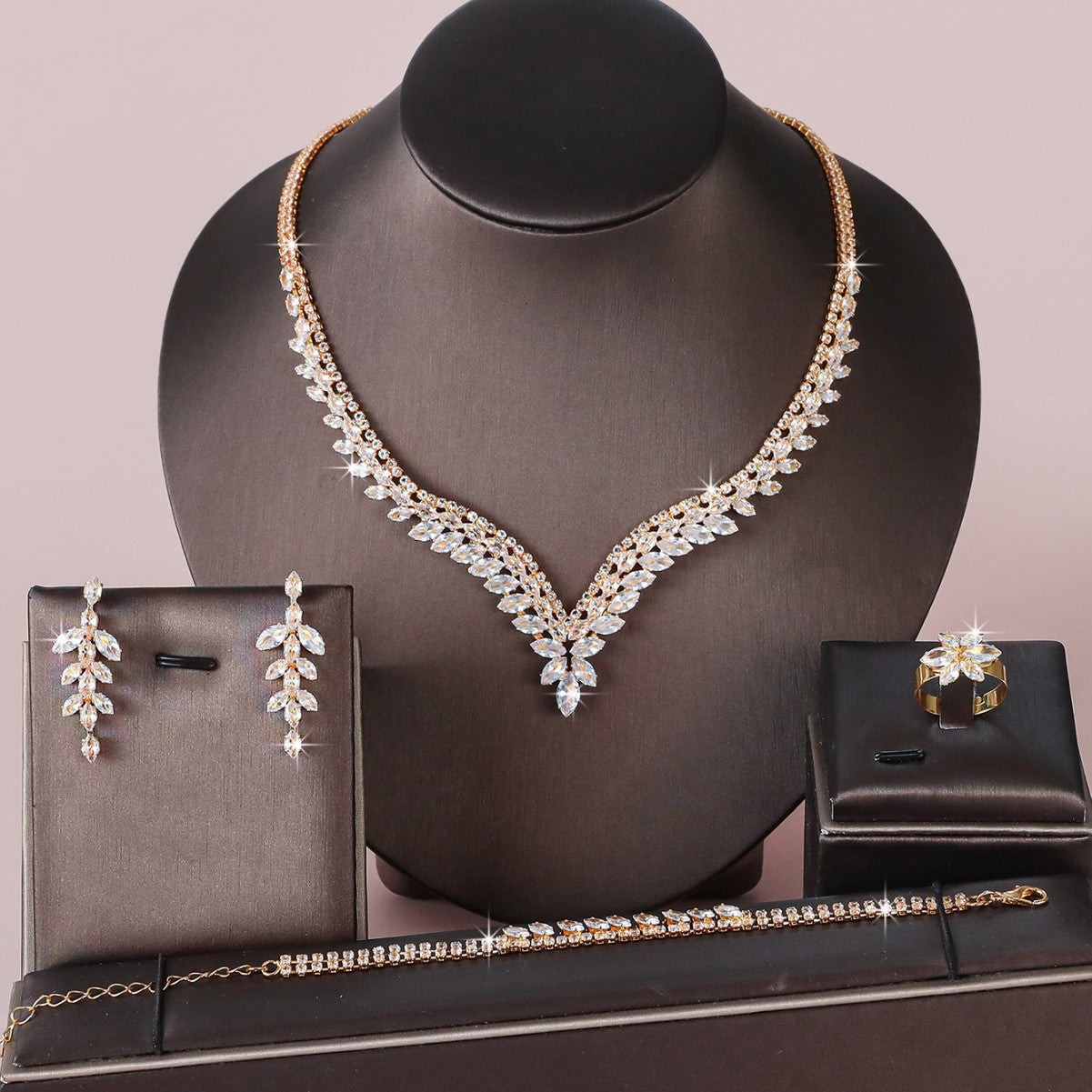 Creative High-End Crystal Zircon Womens Necklace