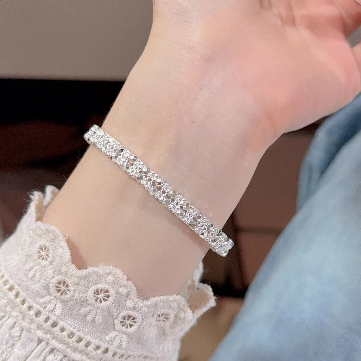 Bracciale in argento sterling 999 con perline