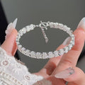 Bracciale in argento sterling 999 con perline