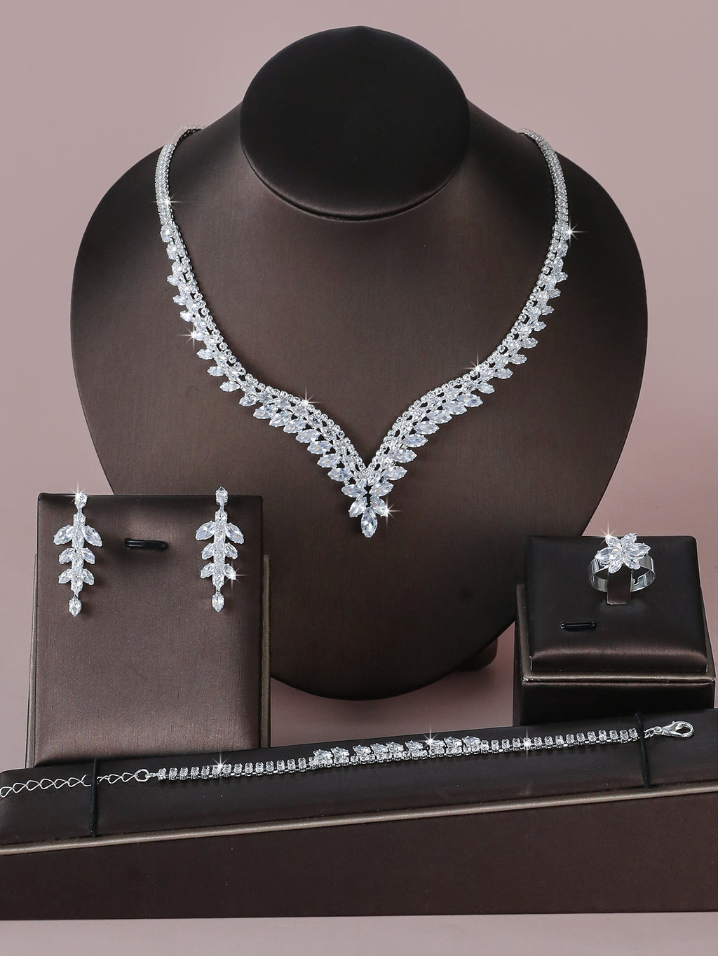 Collier créatif haut de gamme en cristal de zircon pour femme