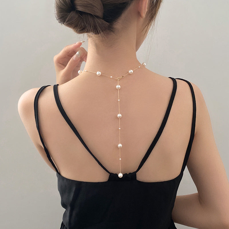 1pc 999 Sterling Silver Pearl Adjustable Necklace,
