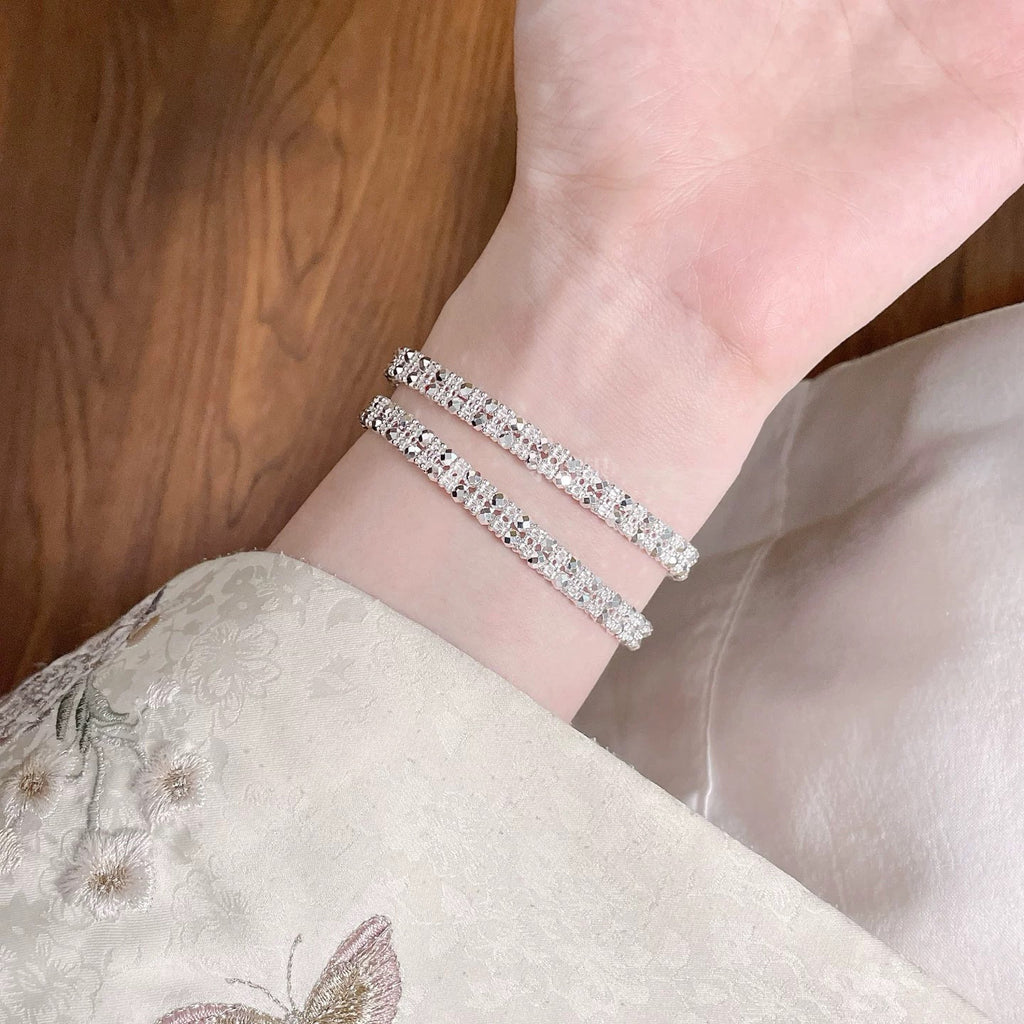 Bracciale in argento sterling 999 con perline