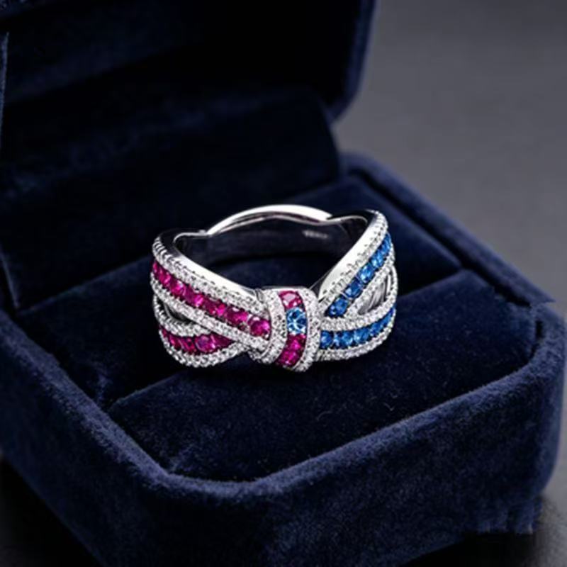 Anello luminoso a barra irregolare che attraversa la barra, lusso e moda