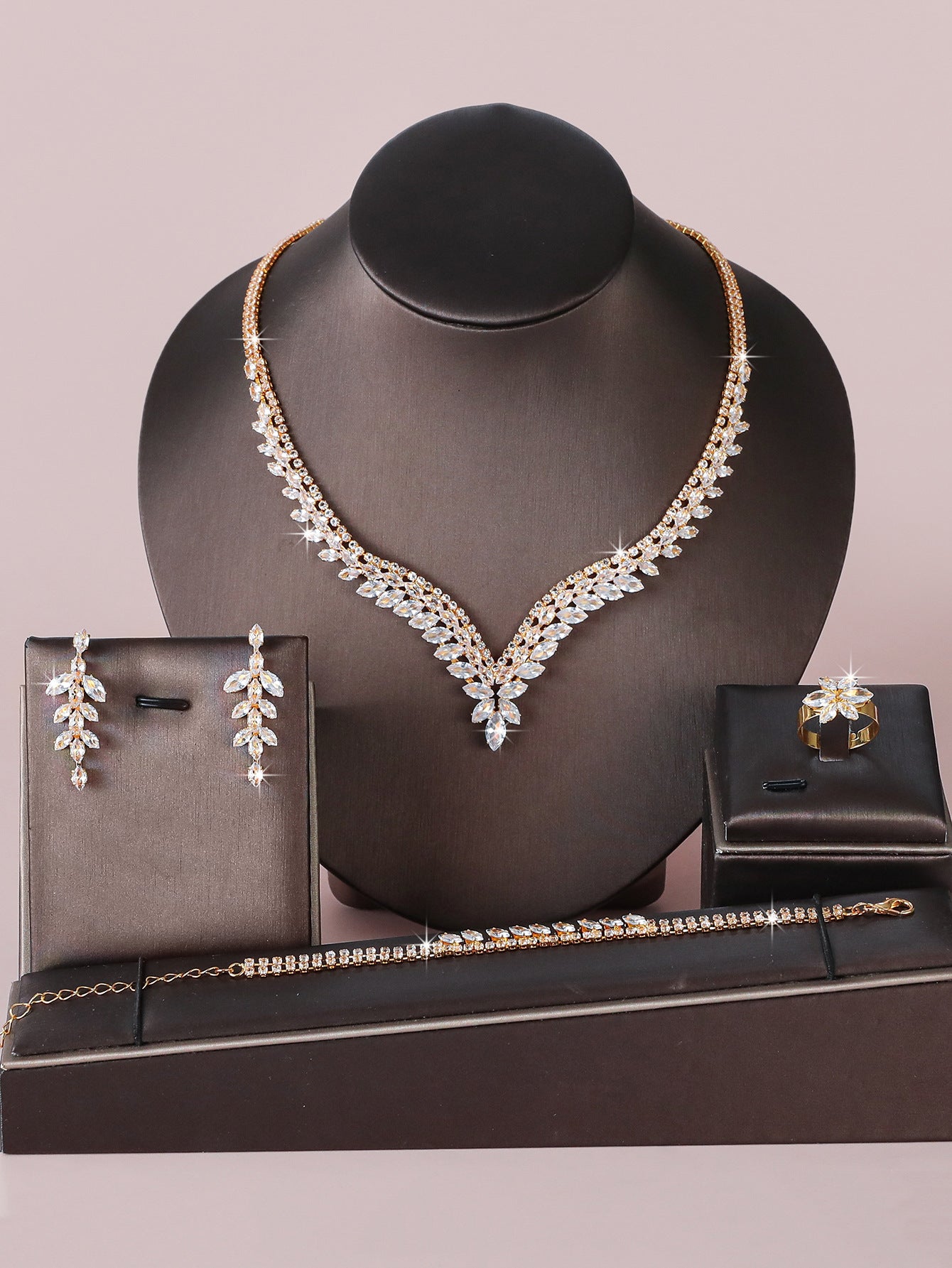 Creative High-End Crystal Zircon Womens Necklace
