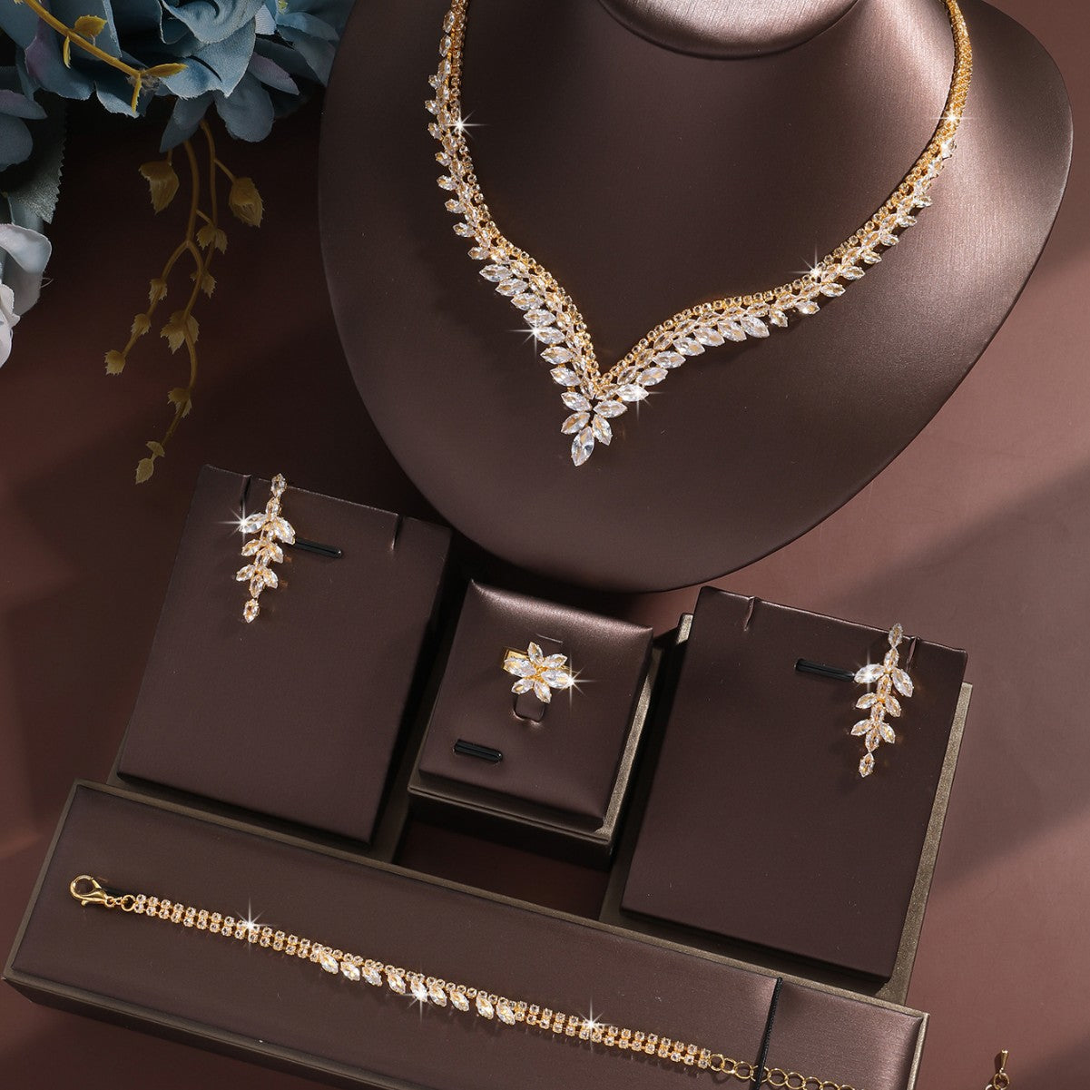 Creative High-End Crystal Zircon Womens Necklace