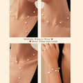 1pc 999 Sterling Silver Pearl Adjustable Necklace,